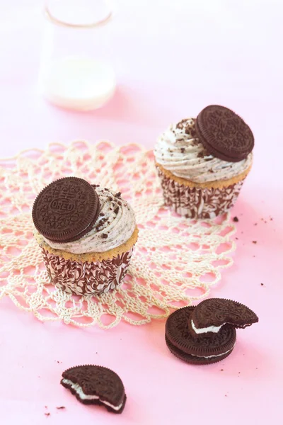Galletas de chocolate Cupcakes — Foto de Stock