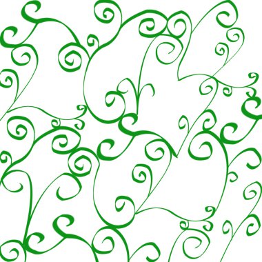 Şık yeşil çiçek seamless modeli