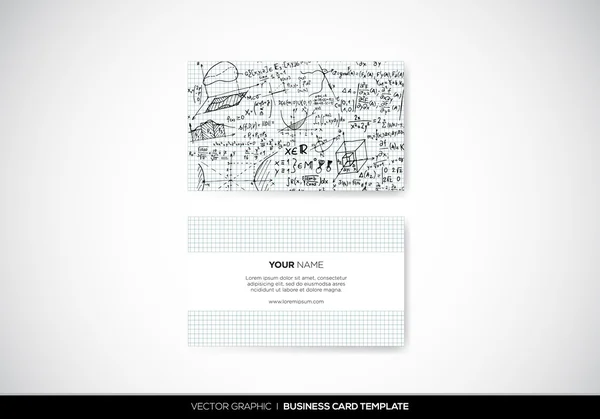 Business Card Template — Stock Vector