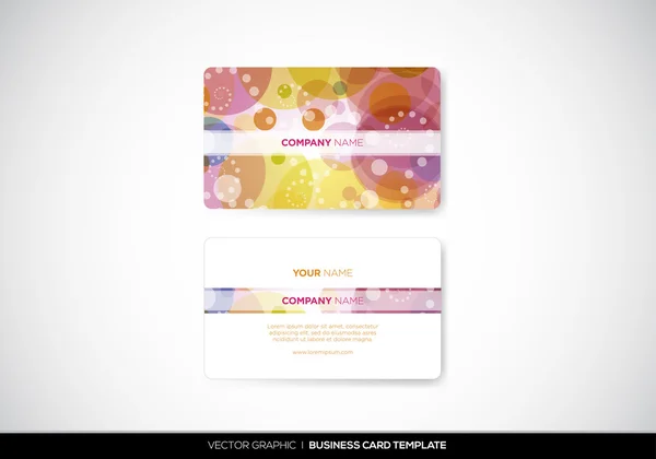 Business Card Template — Stock Vector