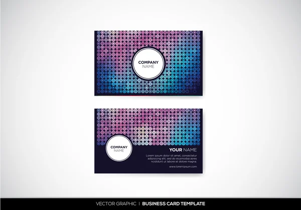 Business Card Template — Stock Vector