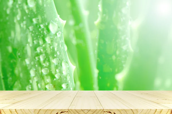 Aloe Vera hinterlässt Spuren. — Stockfoto