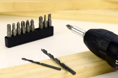 Vida ipuçları çeşitli tür Akülü Tornavidalar.