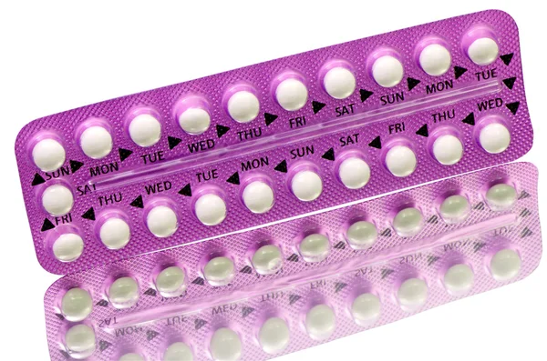 Strip of Contraceptive Pill. — Stock Photo, Image