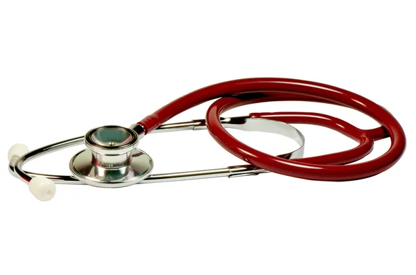 Stethoscope isolated on white background with clipping path. — Stock Photo, Image