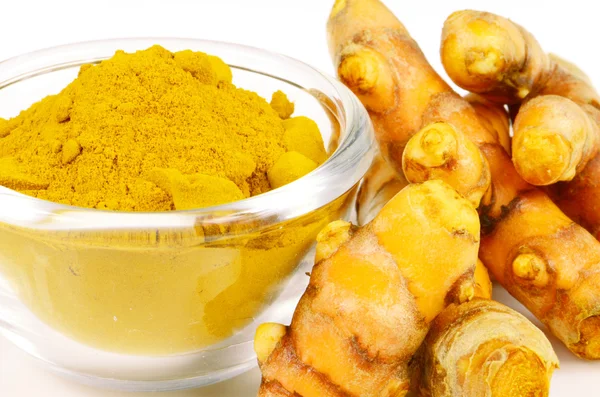 Cúrcuma (Curcuma longa L .). — Foto de Stock