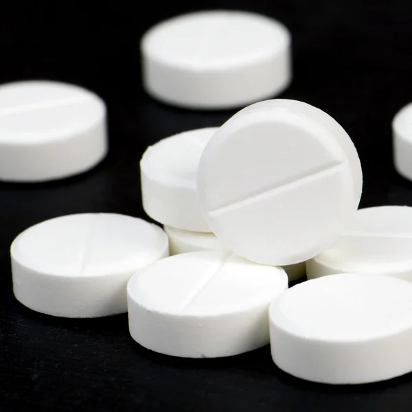 Die weißen Tabletten. — Stockfoto