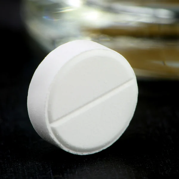 Valkoinen tabletti . — kuvapankkivalokuva