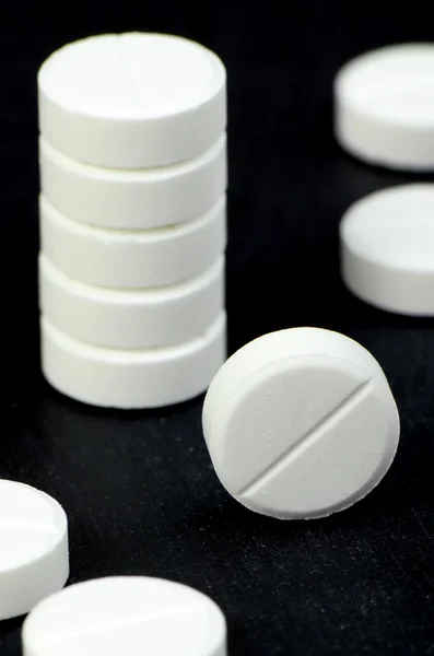 Die weißen Tabletten. — Stockfoto