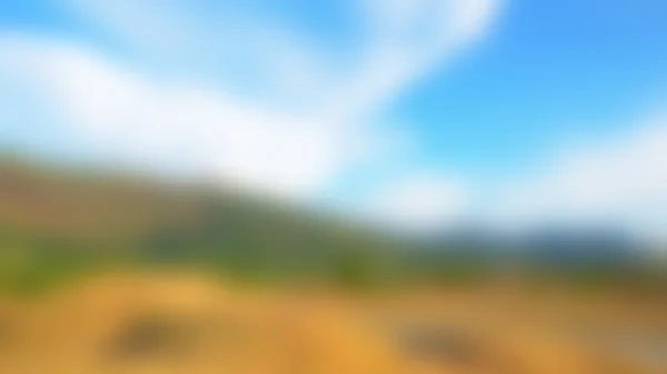 Schilderachtige van kale berg en gras berg met blauwe hemel. — Stockfoto