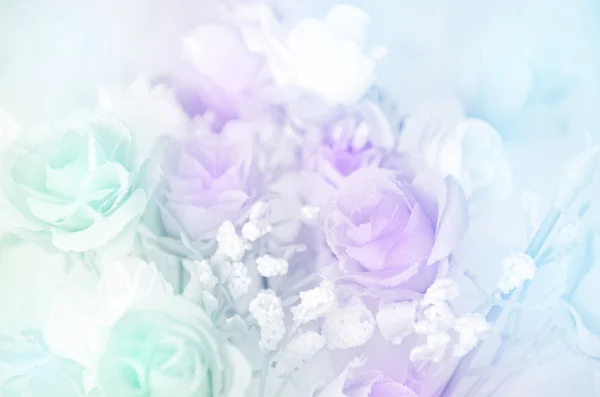 Rose Bouquet with Soft Focus Color Filtered as Background. — Stock Photo, Image