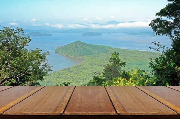 Window View of Andaman Sea from Western Coast of Thailand. — Stock Photo, Image