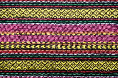 El yapımı dokuma pamuklu kumaşlar.