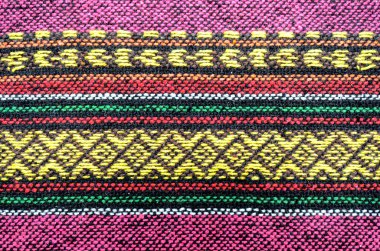 El yapımı dokuma pamuklu kumaşlar.