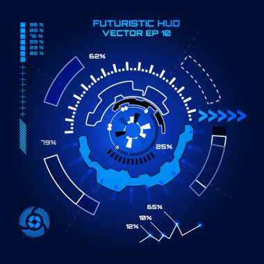 Sci fi fütüristik kullanıcı arabirimi. 