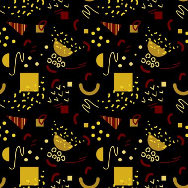 Desen retro 80'ler tarzı, memphis