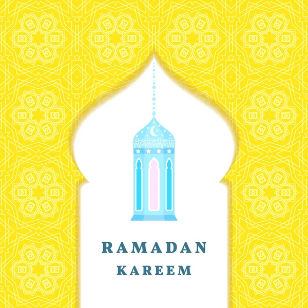 Ramadan-Grüße. ramadan kareem bedeutet ramadan der großzügige Monat — Stockvektor