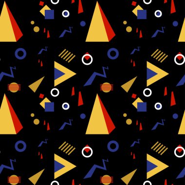 Kesintisiz geometrik vintage desen