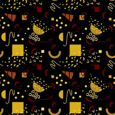 Kesintisiz geometrik vintage desen