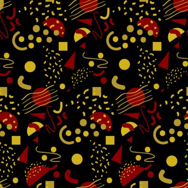 Kesintisiz geometrik vintage desen