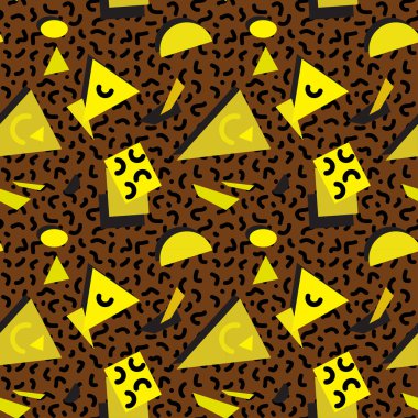 Kesintisiz geometrik vintage desen