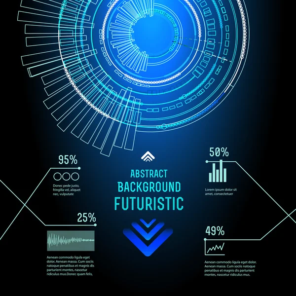 Sci fi Modelo futurista — Vetor de Stock