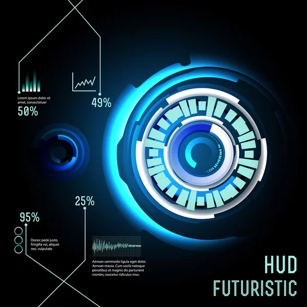 Ciencia ficción Plantilla futurista — Vector de stock