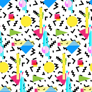 Kesintisiz geometrik vintage desen