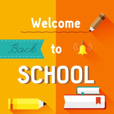 Okul posterine geri dön