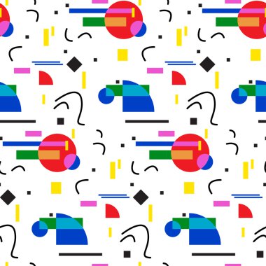 Kesintisiz geometrik vintage desen