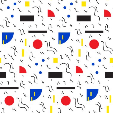 Kesintisiz geometrik vintage desen