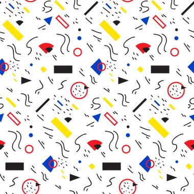 Kesintisiz geometrik vintage desen