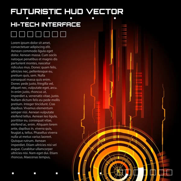 Sci fi Futuristic template — Stock Vector