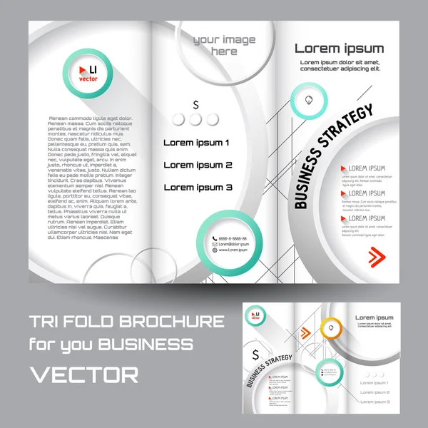 Färgglada geometriska broschyr mall — Stock vektor