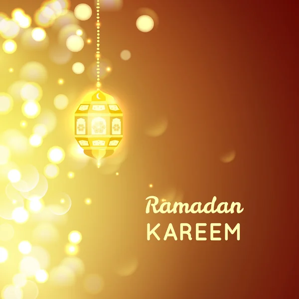 Ramadan Kareem kartka z życzeniami — Wektor stockowy