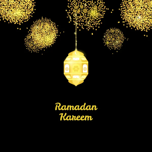 Ramadan Kareem kartka z życzeniami — Wektor stockowy