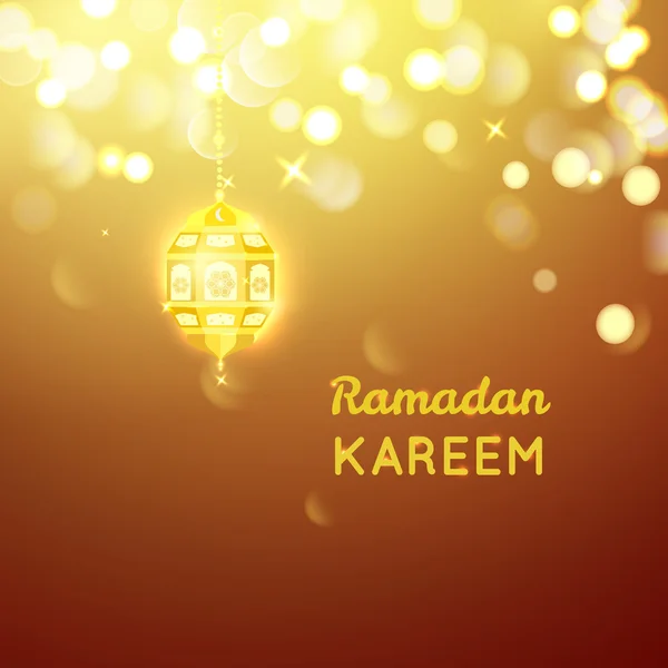 Ramadan Kareem kartka z życzeniami — Wektor stockowy