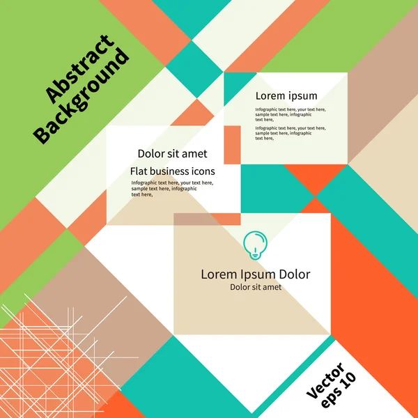 Projekt layoutu nowoczesne kolory, płaskie podłoże, wektor — Wektor stockowy
