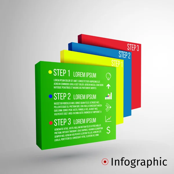 Abstracte 3d digitale afbeelding infographic. vectorillustratie kan worden gebruikt voor de werkstroom layout, diagram, opties voor alineanummering, webdesign — Stockvector