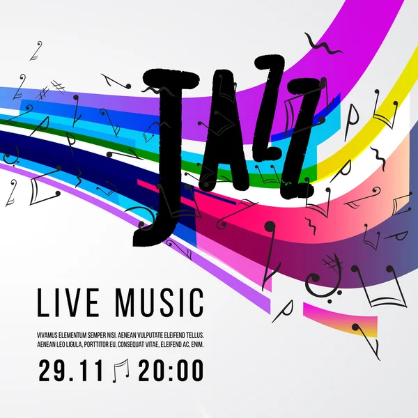 Caz Festivali Afiş şablon. Caz müzik. Saksafon. Uluslararası Caz gün. Vektör tasarım öğesi