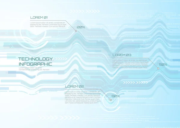 Vector fondo abstracto tecnología concepto de comunicación, fondo futurista, infografía, círculo techno Gráficos Vectoriales