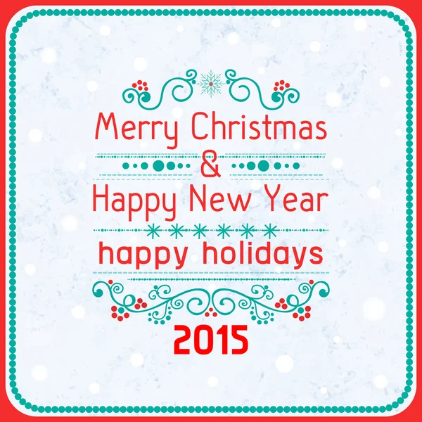 Carte de Noël ornement décoration fond. Illustration vectorielle Eps 10. Bonne année message, Joyeux voeux de vacances . — Image vectorielle