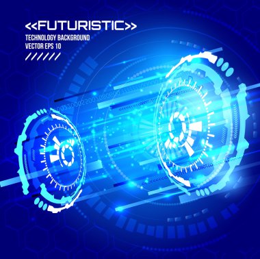 Sci fi fütüristik kullanıcı arabirimi