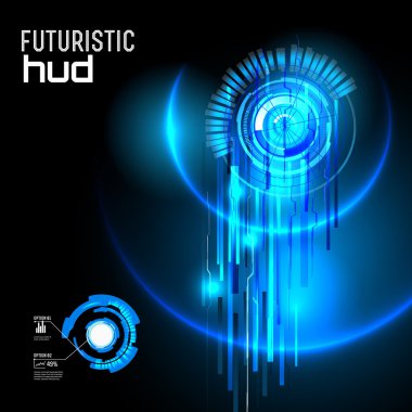 Sci fi fütüristik kullanıcı arabirimi
