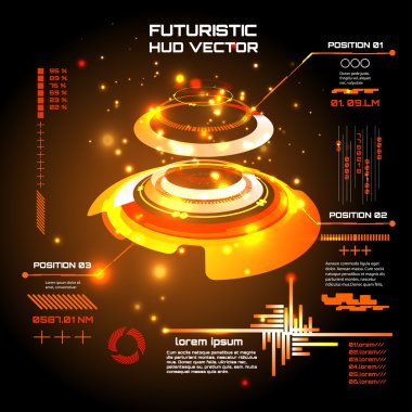 Sci fi fütüristik kullanıcı arabirimi