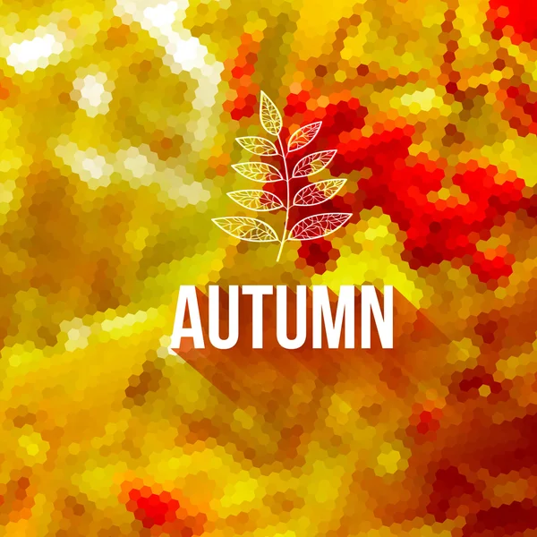 Colorful geometric autumn background — Stock Vector