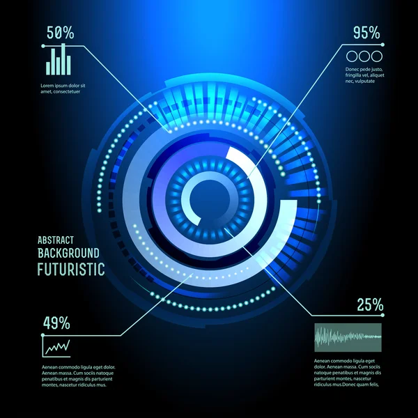 Interfaz de usuario futurista de Sci Fi — Vector de stock