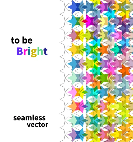 Brilhante estrela sem costura fundo — Vetor de Stock