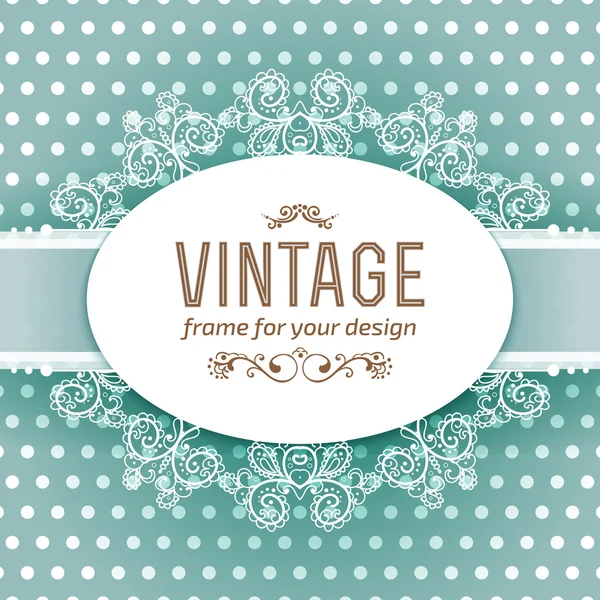 Luxury vintage frame template — Stock Vector