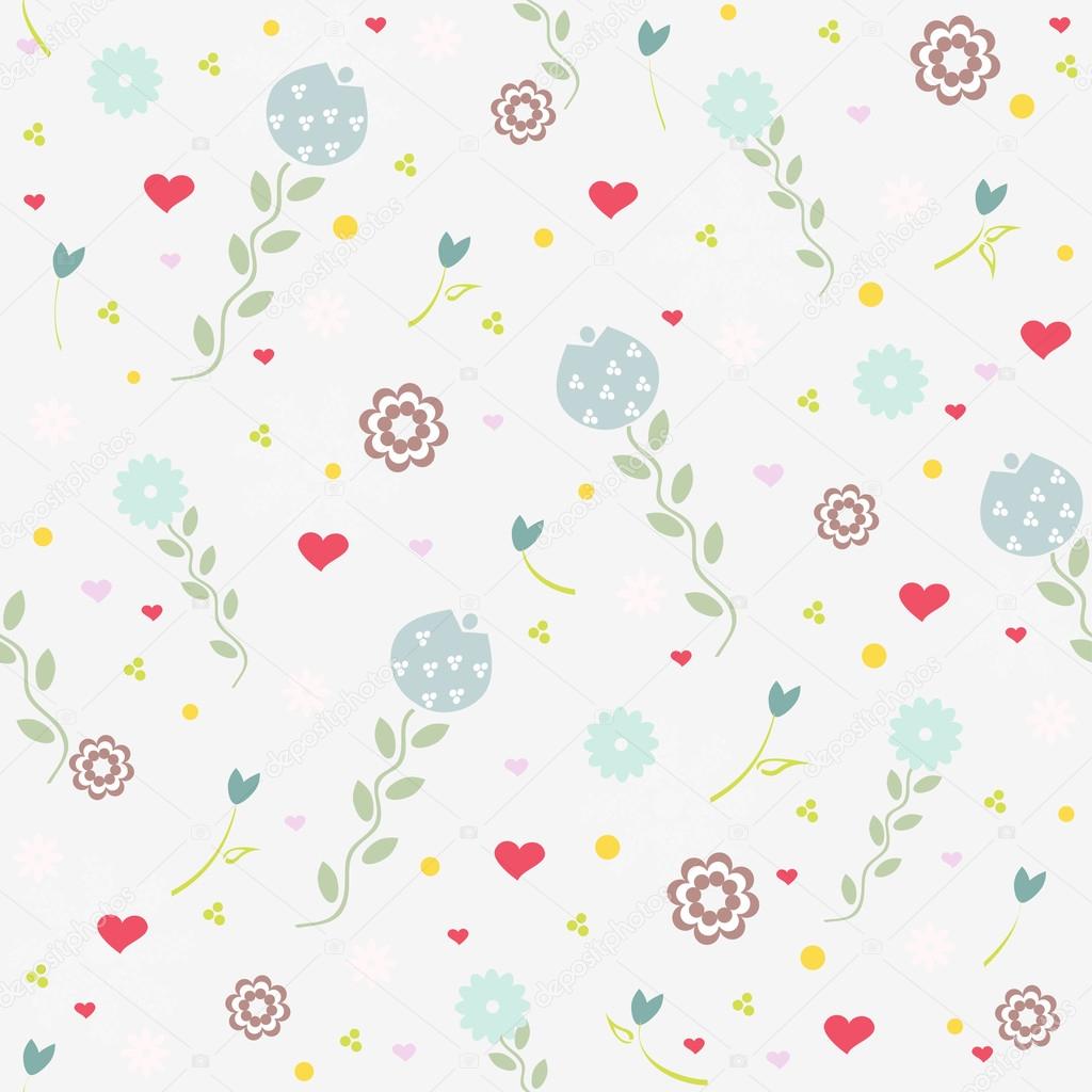 Flower seamless old patterns